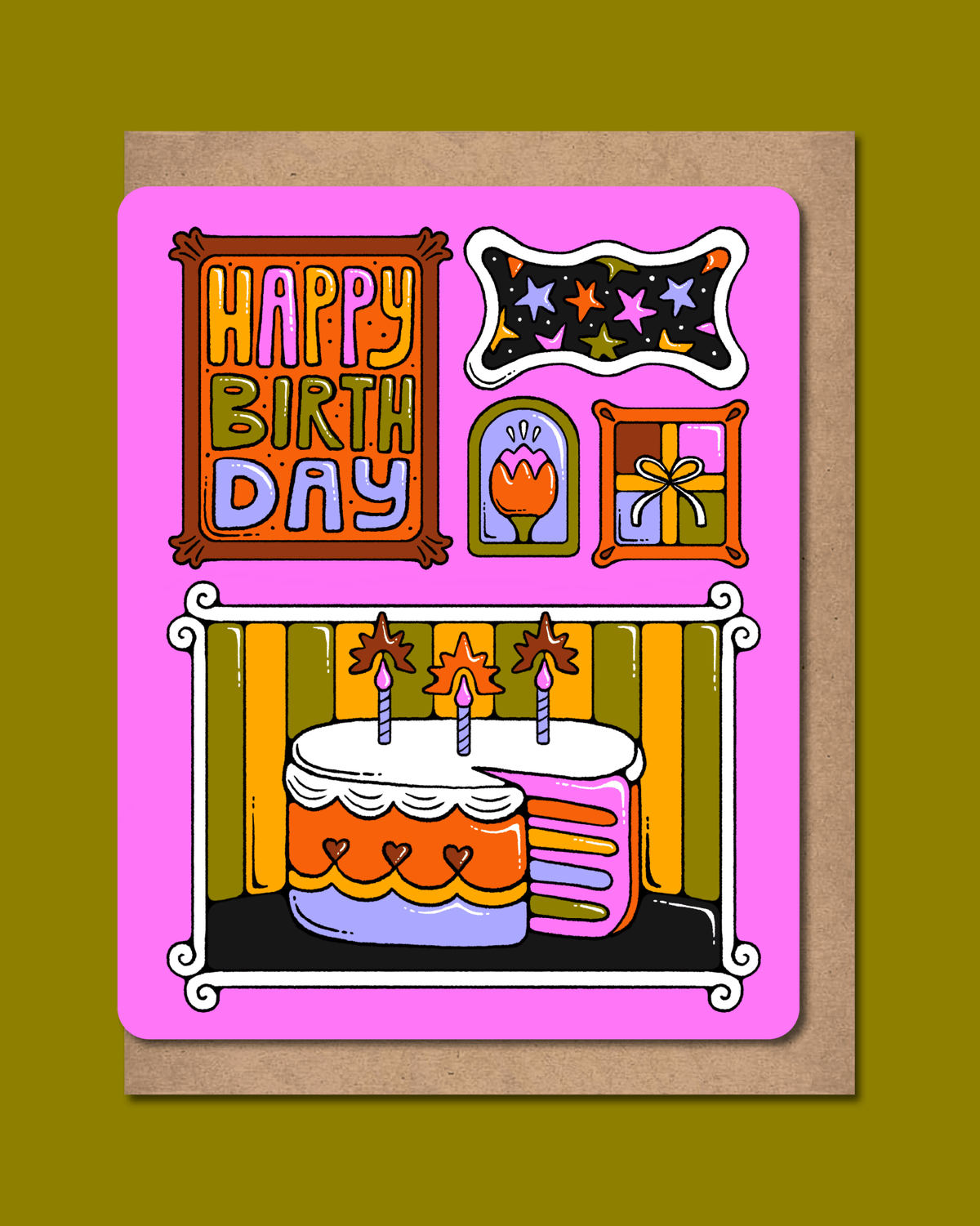 Greeting Card – Birthday Cake