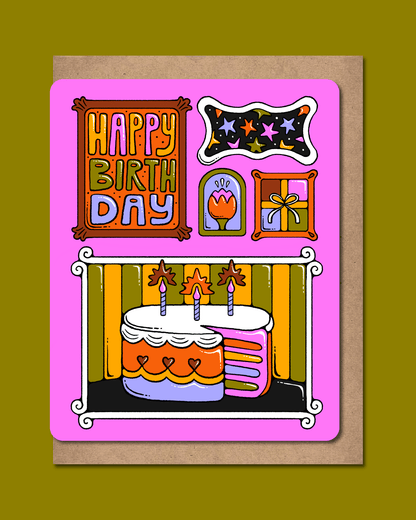 Greeting Card – Birthday Cake