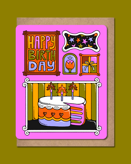Greeting Card – Birthday Cake