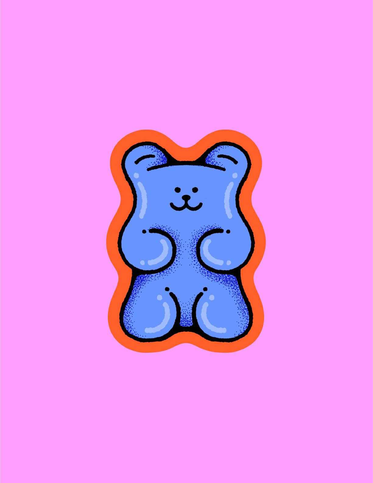 Sticker – Blue Gummy Bear