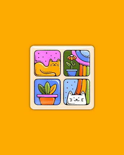 Magnet – Cat Window