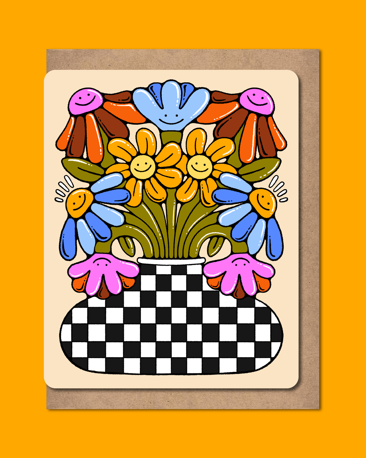 Greeting Card – Cheerful Bouquet