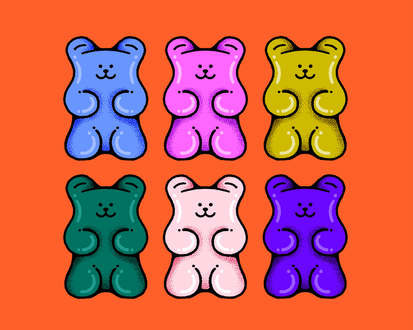 Gummy Bears – 10 x 8