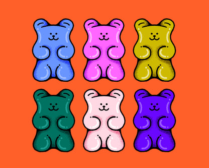 Gummy Bears – 10 x 8