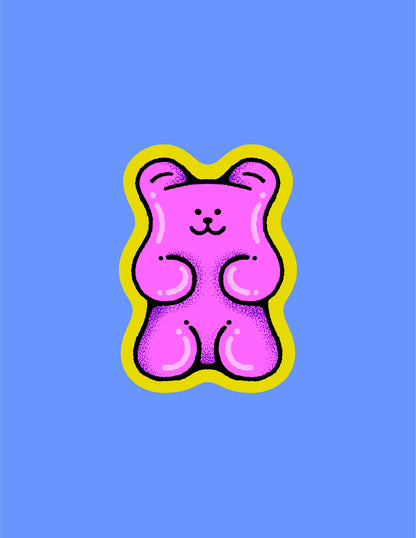 Sticker – Pink Gummy Bear