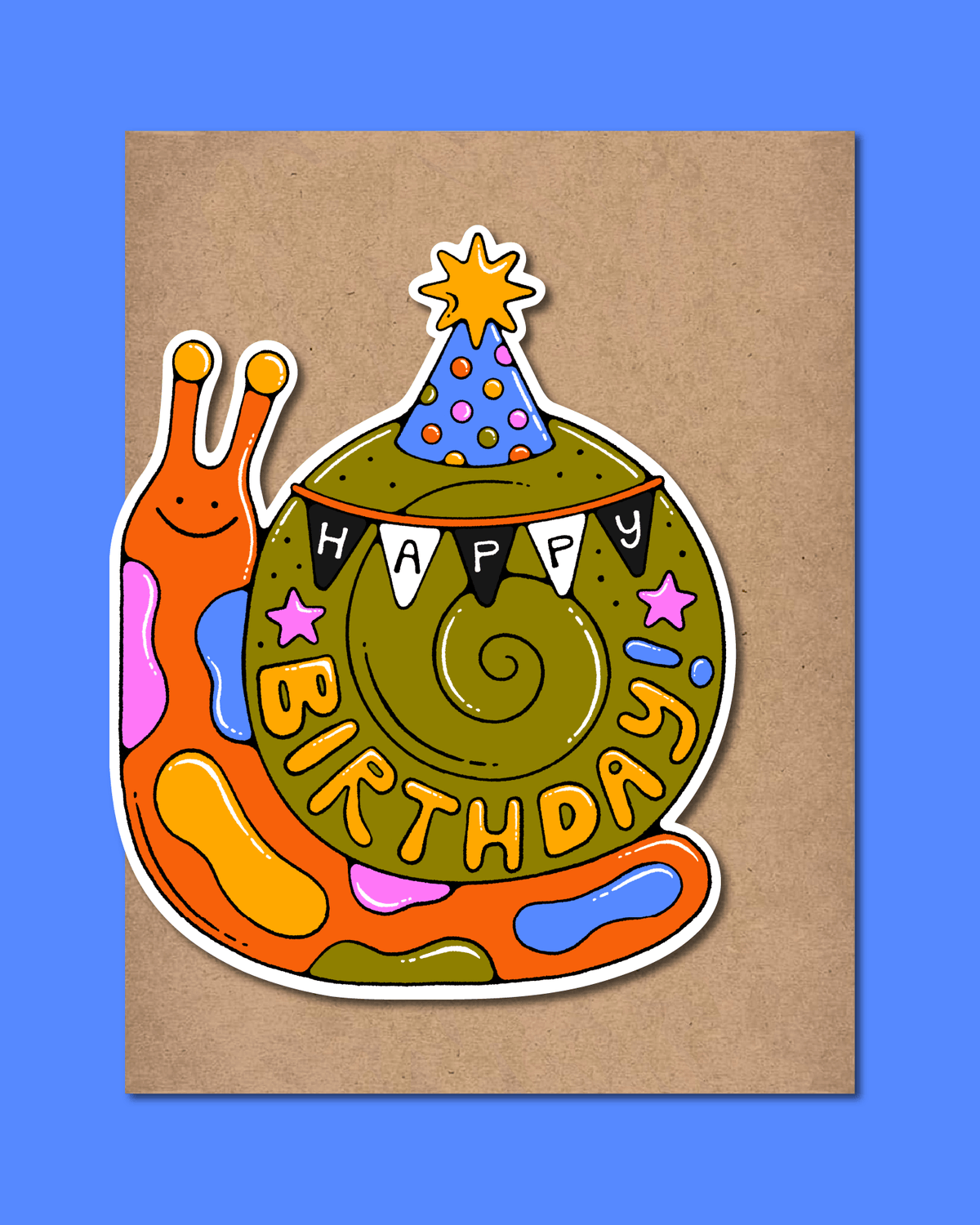 Greeting Card – Birthday Snail