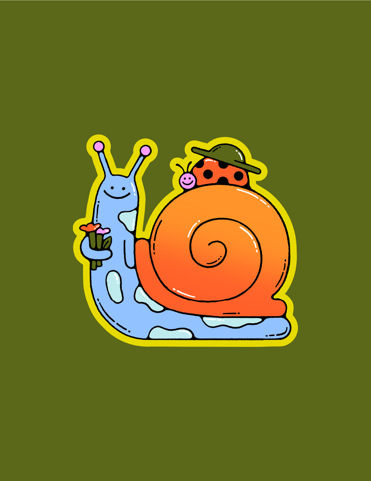 Sticker – Snail & Ladybug