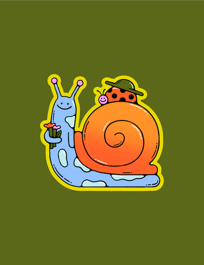 Sticker – Snail & Ladybug